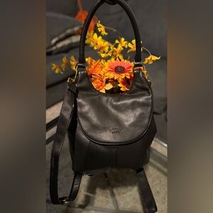 American Leather CatalinaConvertible Backpack Black New